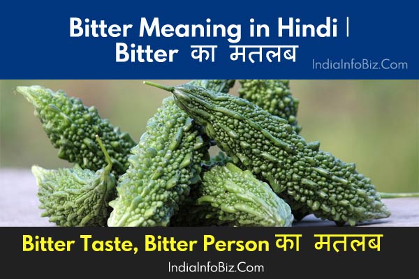 Bitter Meaning In Hindi English To Hindi 